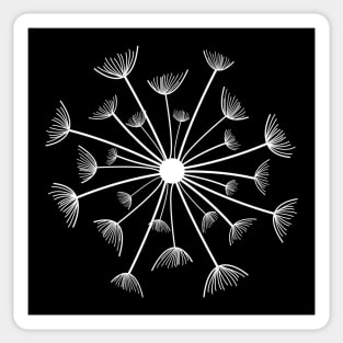 Minimal dandelion Sticker